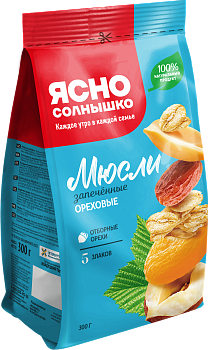 Мюсли ореховые ™«Ясно Солнышко»